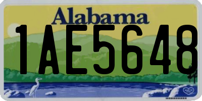 AL license plate 1AE5648
