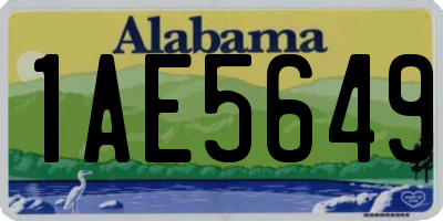 AL license plate 1AE5649