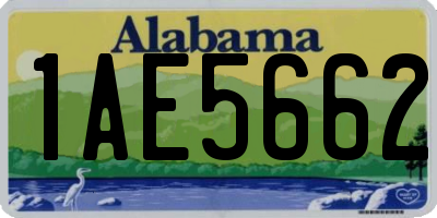 AL license plate 1AE5662