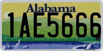 AL license plate 1AE5666