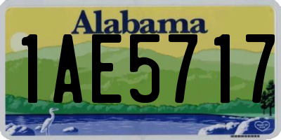 AL license plate 1AE5717