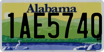 AL license plate 1AE5740