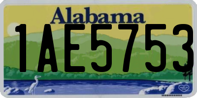 AL license plate 1AE5753
