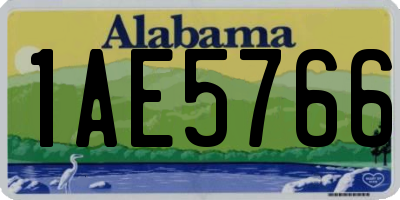 AL license plate 1AE5766