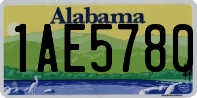 AL license plate 1AE5780