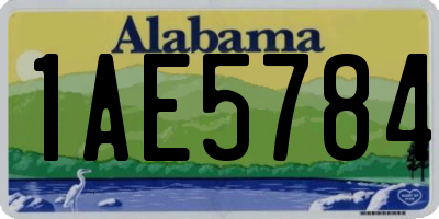 AL license plate 1AE5784