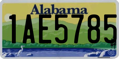 AL license plate 1AE5785