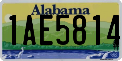AL license plate 1AE5814
