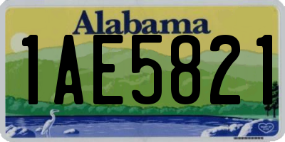AL license plate 1AE5821