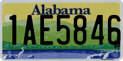 AL license plate 1AE5846