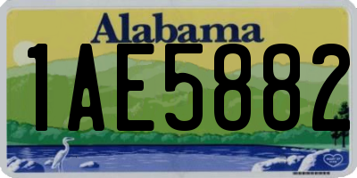 AL license plate 1AE5882