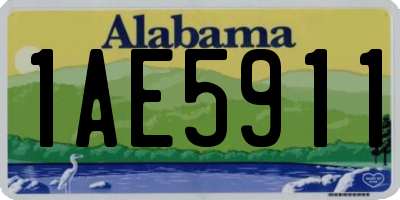 AL license plate 1AE5911