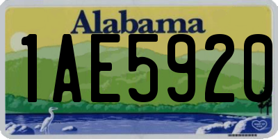 AL license plate 1AE5920