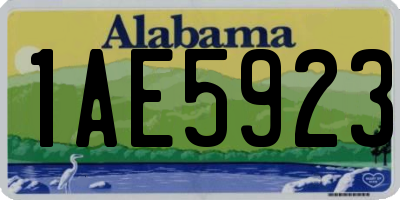AL license plate 1AE5923