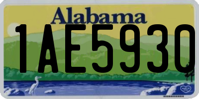 AL license plate 1AE5930