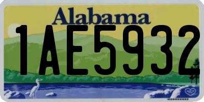 AL license plate 1AE5932