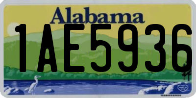 AL license plate 1AE5936