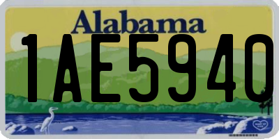 AL license plate 1AE5940