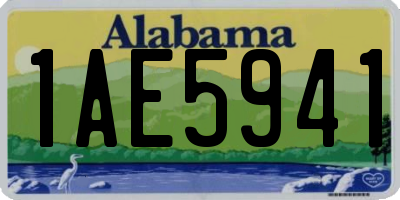 AL license plate 1AE5941