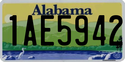 AL license plate 1AE5942