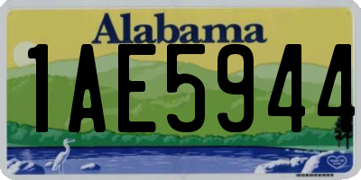 AL license plate 1AE5944