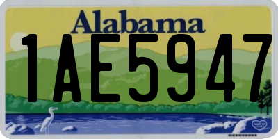 AL license plate 1AE5947