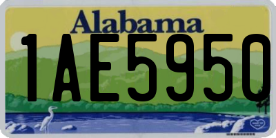 AL license plate 1AE5950