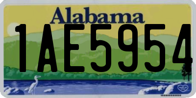 AL license plate 1AE5954