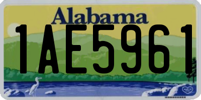 AL license plate 1AE5961