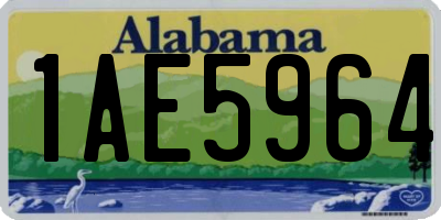 AL license plate 1AE5964