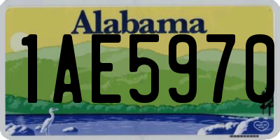 AL license plate 1AE5970