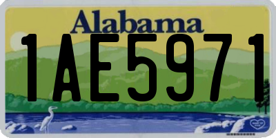 AL license plate 1AE5971