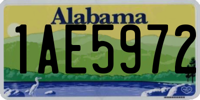 AL license plate 1AE5972