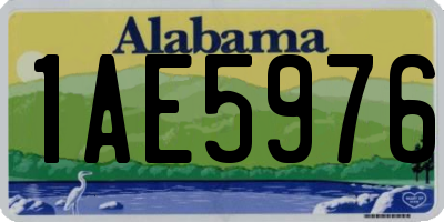 AL license plate 1AE5976