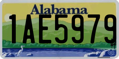 AL license plate 1AE5979