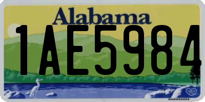 AL license plate 1AE5984