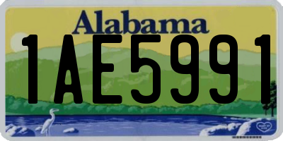 AL license plate 1AE5991