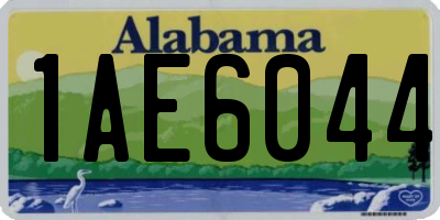 AL license plate 1AE6044