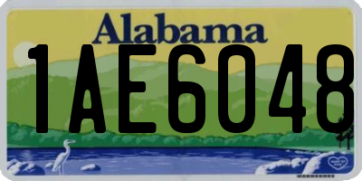 AL license plate 1AE6048
