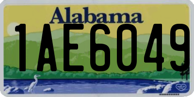 AL license plate 1AE6049