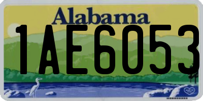 AL license plate 1AE6053