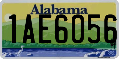 AL license plate 1AE6056