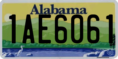 AL license plate 1AE6061