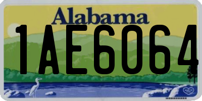 AL license plate 1AE6064