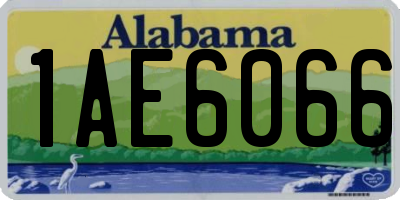 AL license plate 1AE6066