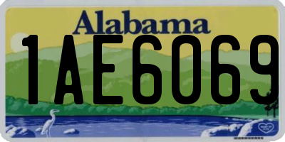 AL license plate 1AE6069