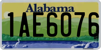 AL license plate 1AE6076