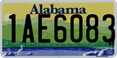 AL license plate 1AE6083