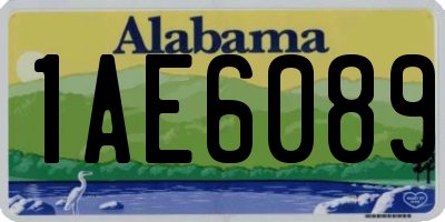 AL license plate 1AE6089