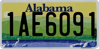 AL license plate 1AE6091